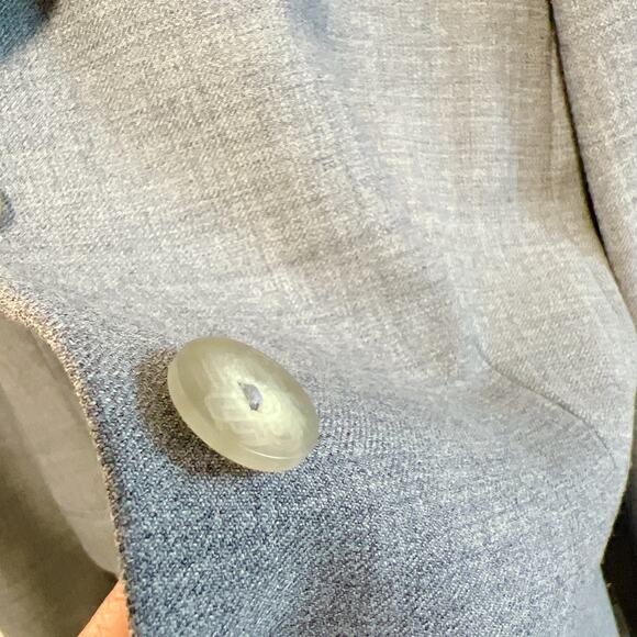 Kenzo Grey Wool Suit Blazer Size 40 - Picture 5 of 6